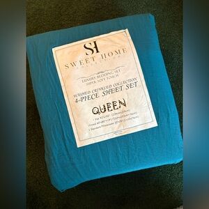 Queen Size Turquoise Luxury Bedding Set Super Soft Touch